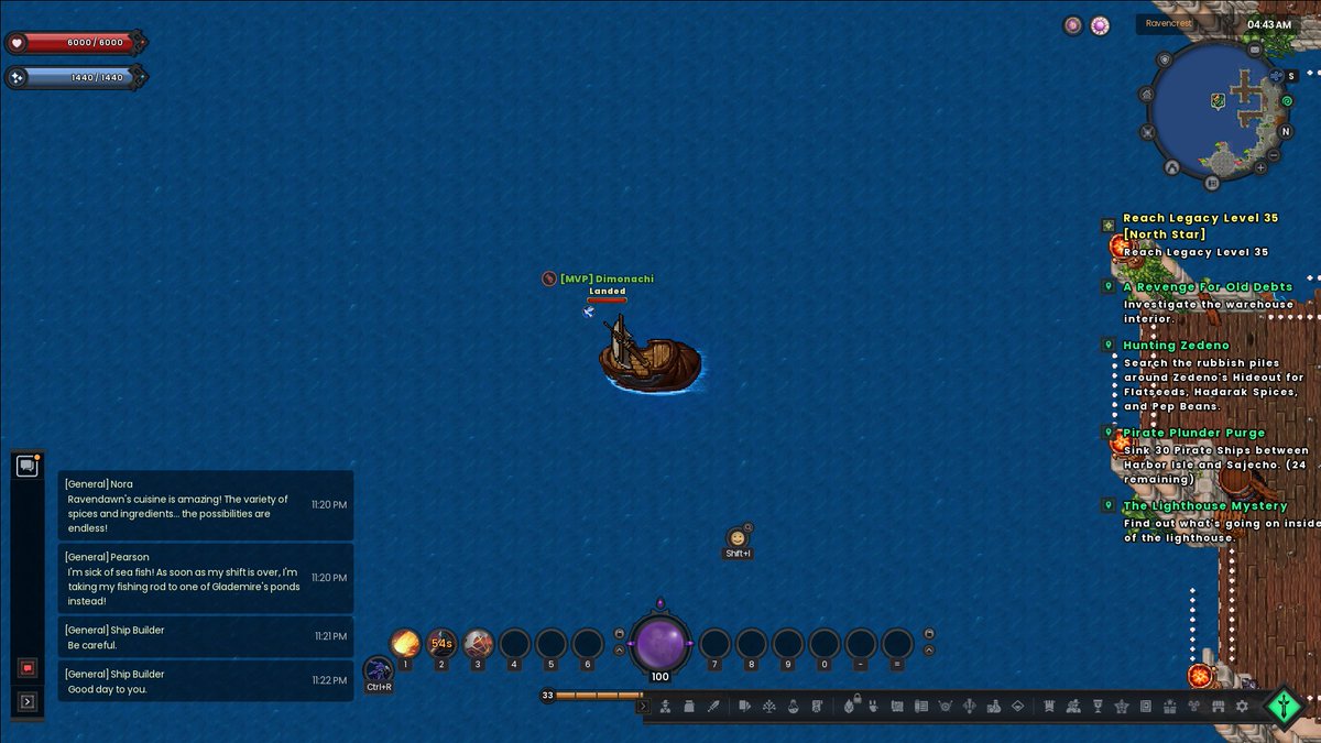 dimonachi's tweet image. I continue to actively play and level up in one of my favorite games on Immutable - @RavenQuestGame
I've already built my first ship to sail faster. Now I just need to make a cannon to be more powerful.
And I'll soon reach level 35! How are you doing?