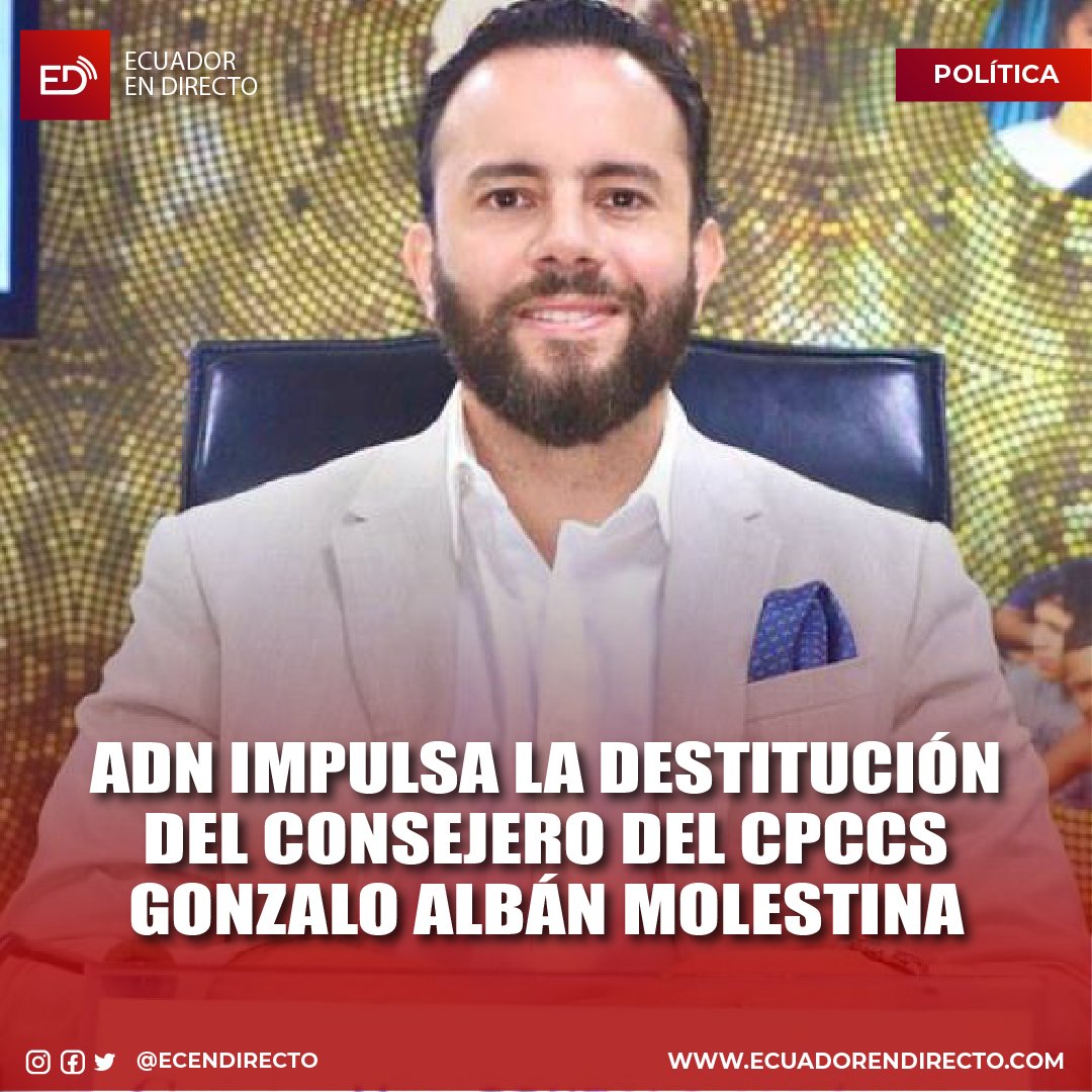 EcEnDirecto's tweet image. #POLÍTICA
El bloque legislativo de ADN ha iniciado un proceso político para destituir a Gonzalo Albán del CPCCS, acusándolo de ocultar vínculos partidistas al postularse al cargo. La iniciativa, liderada por el asambleísta Keevin Gallardo, cuestiona la legitimidad de Albán ante…