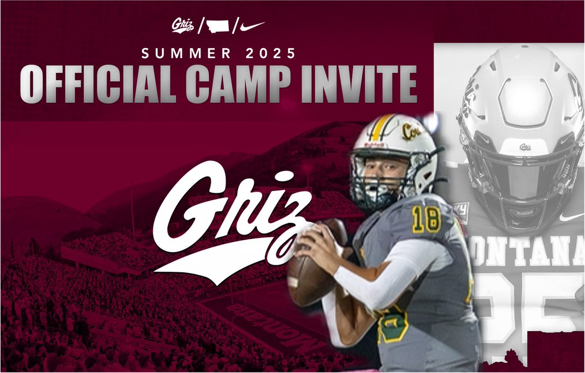 Matteo_lortie18's tweet image. Headed up to Big Sky Country for the @MontanaGrizFB Prospect Camp. Thank you @CoachPease and @KeatonJ_3 for the invite, can't wait to compete and learn more about Griz Football!
@Coach_Hauck @KTPrepElite @BrandonHuffman @LHSCOWBOY_FB @PGregorian