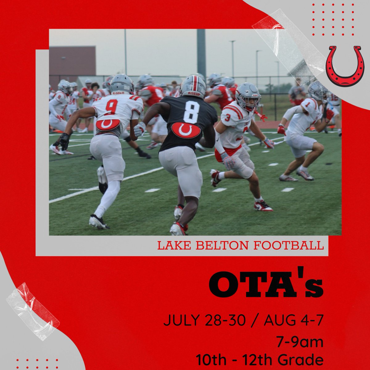 OTA's start on Monday for <a href="/LBBroncoFB/">Lake Belton HS Football</a>! Season is almost here #BF25
