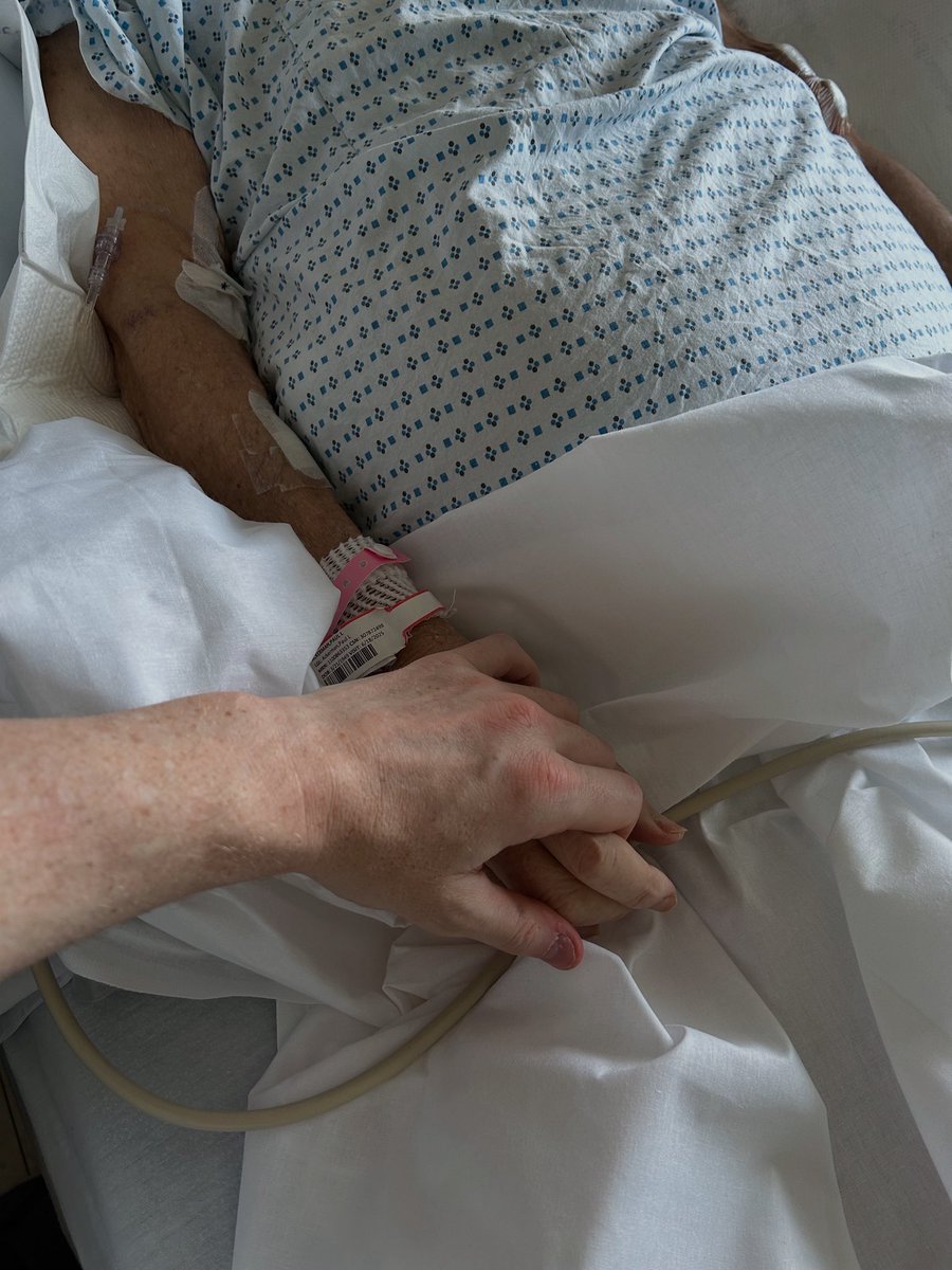 Visited my father at the ICU in NYC. He’s been there over a month. Flew for the day so he knows we are always thinking of him but this is tough…….