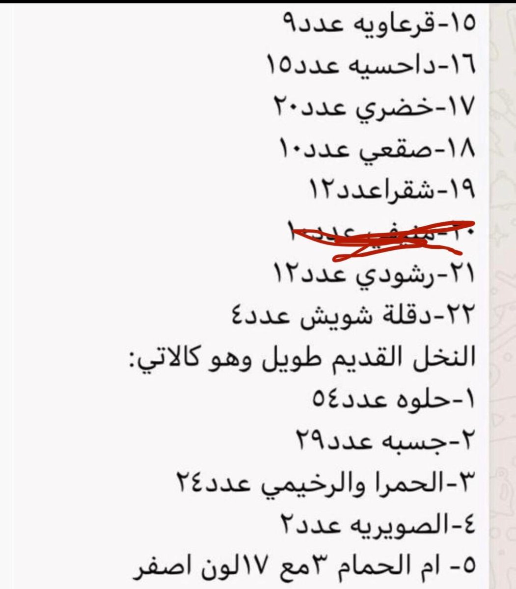 ha2936's tweet image. #اعلان فرصة لباعة التمور في #حائل محصول وانتاج تمور جاهز للبيع أكثر من 600 نخلة و 32 صنف من أجود أنواع التمور. الموقع بمدينة الخطة 50 كم شمال حائل
بداية الخطه شمال الجميماء 3 كم فقط عن الشارع العام. للتواصل :
0505160856