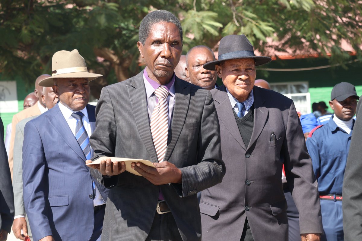 PRIME MINISTER BACKS CULTURAL PRESERVATION EFFORTS "A person without a culture is like a tree without roots, any wind can knock it off balance," said PM Dr. Elijah Ngurare today during the Masubia Cultural Festival held at the Munitenge Royal Establishment in Bukalo.(1/6)