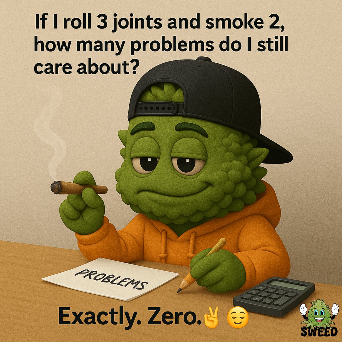WeedMemeCoin420's tweet image. GM GM Fam ☕️💚

Have a zero problem Sunday!
 😎🍃🌿