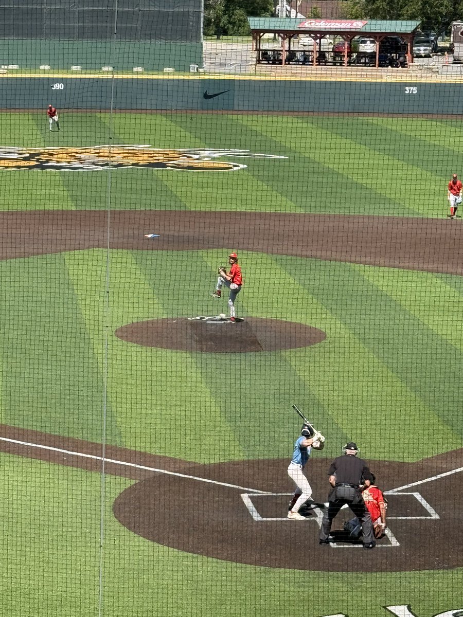 EPro04's tweet image. Game 79 of 2025 is the 2nd game of @NBCBaseball #BaseballRoundTheClock. The @JcBrigade won game one 11-7. This game is @GPSTEXASBASEBA1 and the @RealGoldpanners, who are making their return back to Wichita for the first time in 6 years. I have my @OldFortBBallCo Panners shirt.