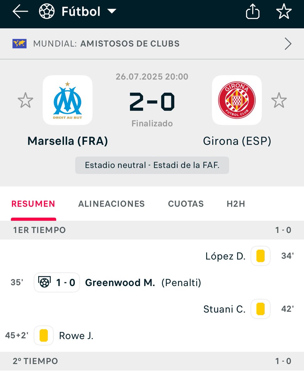 josekun10's tweet image. Mason Greenwood ha marcado de penalti en su debut de pretemporada con el Marsella. โญ๏ธ
Ante el Girona, el 1-0. โฝ๏ธ