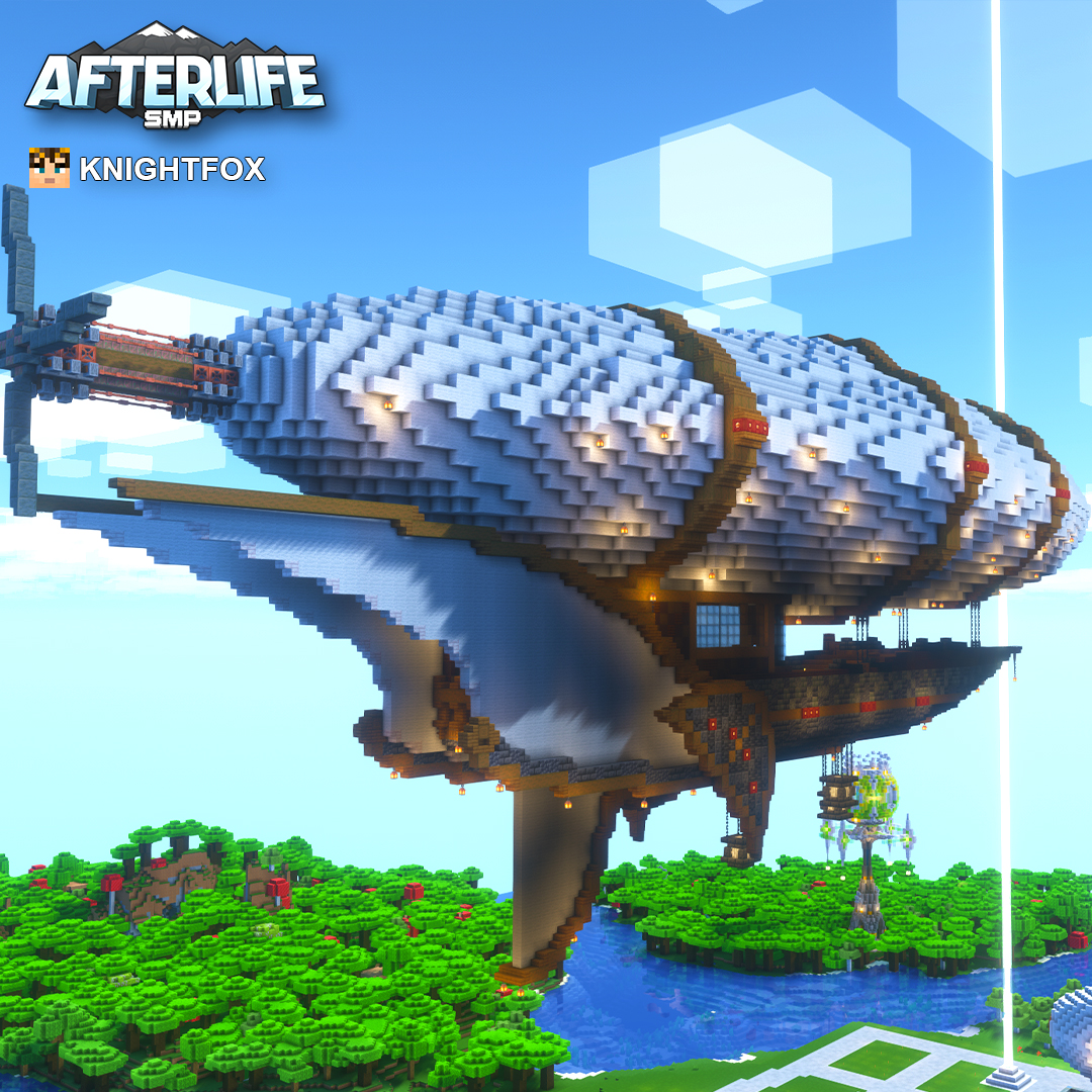 📦 1,000s of blocks.
☁️ Flying in the sky.
⚔️ Ready for war… or a really fancy sky lounge.
KnightFox’s airship is here, and it’s massive!
#Minecraft #MinecraftBuild #MinecraftSMP