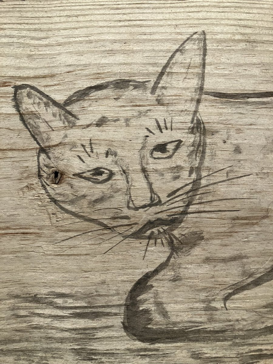 nekotaro1601's tweet image. この猫図絵馬は、一関市花泉町油島の蚕養神社のもの。どこかユーモラス。村田町歴史みらい館で展示中。