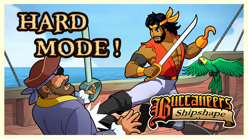 MersoEnt's tweet image. Think Buccaneers Shipshape is too easy? Do you want a challenge? Worry not, because HARD MODE is here! store.steampowered.com/app/1962760/Bu…