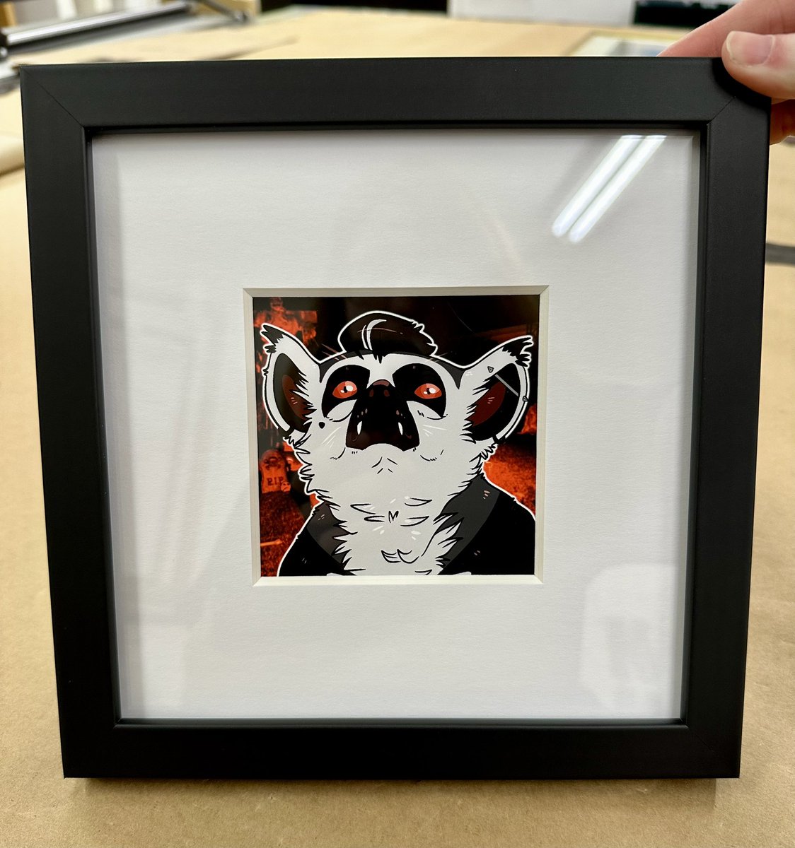 SpectorSpider's tweet image. Fine art. So wow. Very clean.
Why not frame shitpost art of ur sona when ya work in a frame shop huh