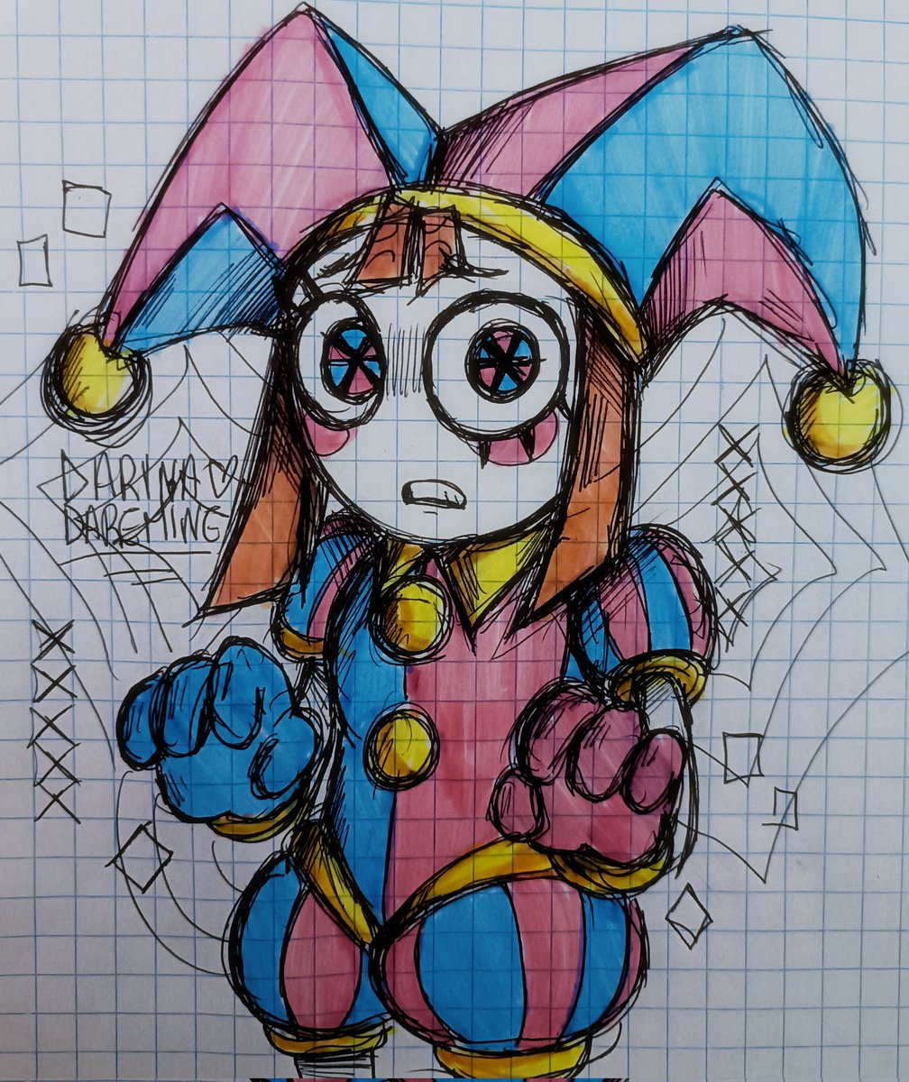 Daremin2's tweet image. Pomniii ¡¡! ♥️💙
#TheAmazingDigitalCricus #Pomni #tadc #fanart