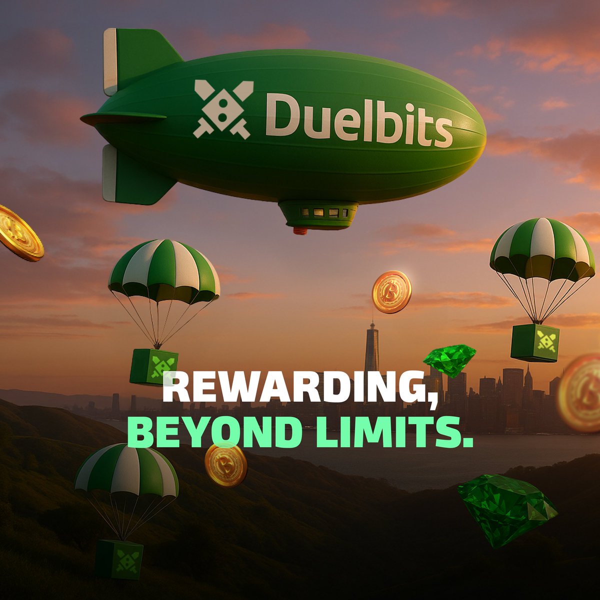Duelbits's tweet image. Rewards are dropping. You catching them? 💎