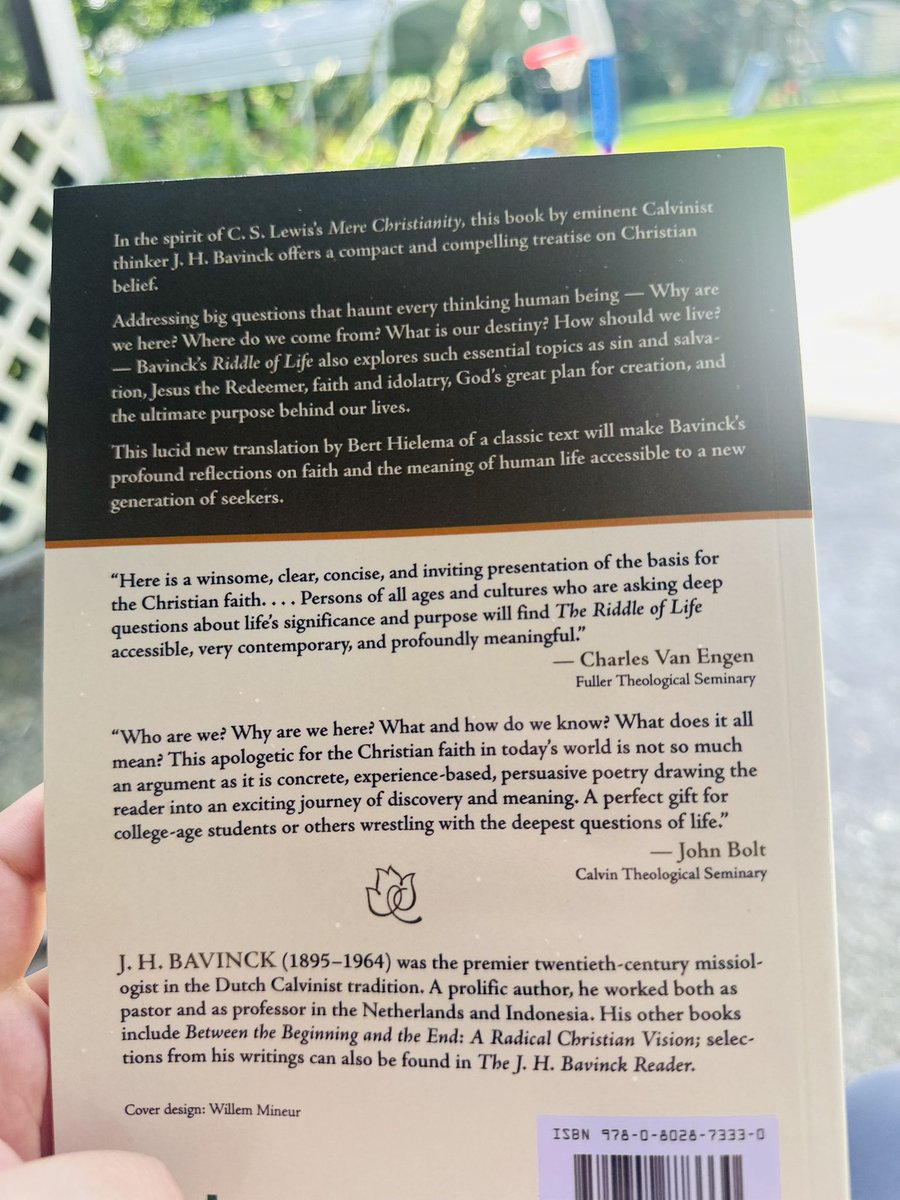 CodyEdds's tweet image. Speaking of J.H. Bavinck:
What if Mere Christianity was written from a Dutch Reformed perspective? Would you read it?
This has famously been called the Mere Christianity (Lewis) of orthodox Reformed Dutch thought.