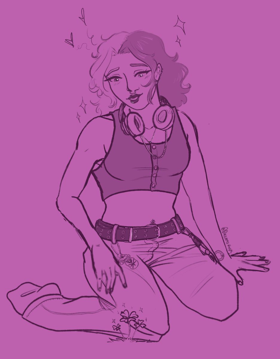 DreamsFoxx's tweet image. Just drew the prettiest girl ever @ValleyOfLilacs_ 🤭