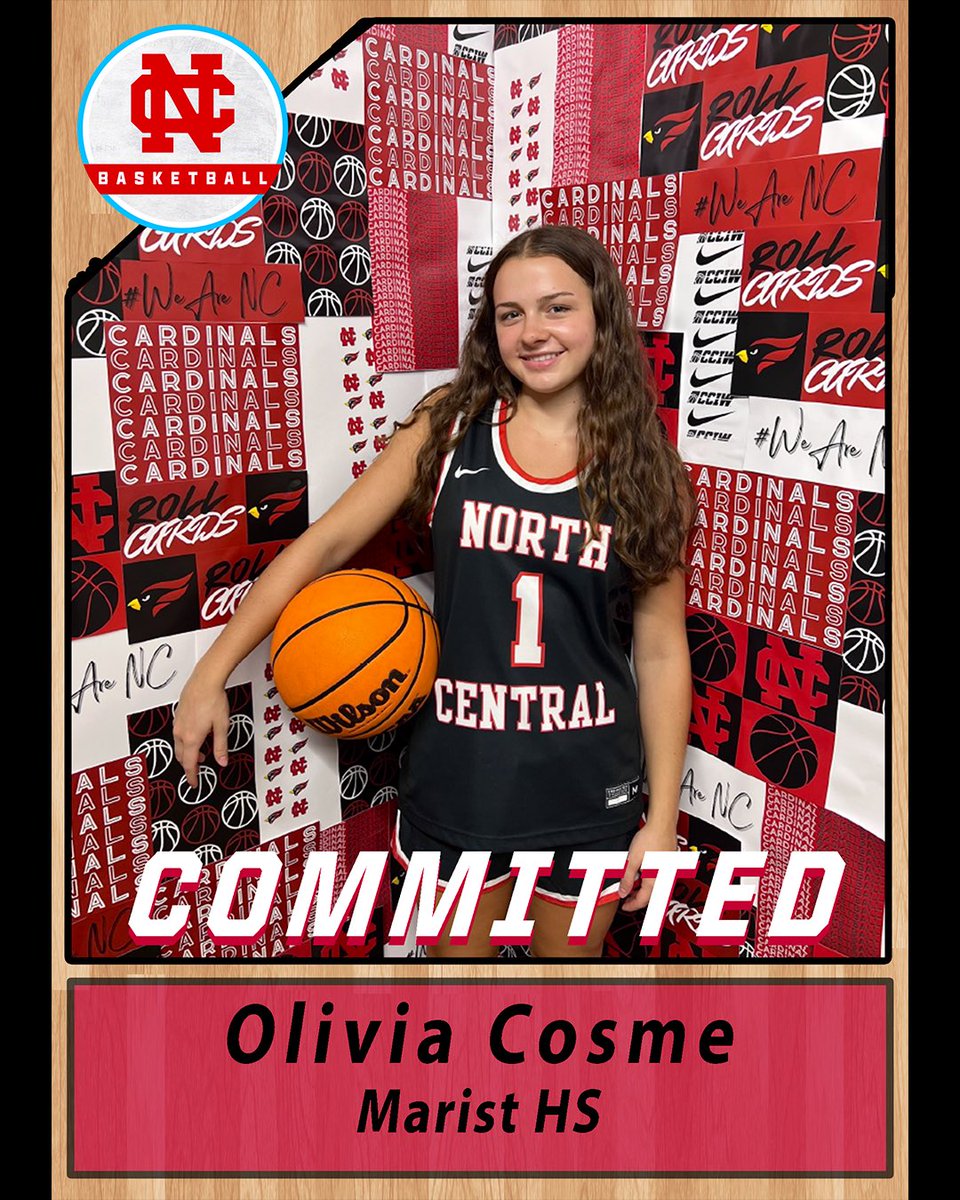 Livi Cosme (olivia) (@cosme_olivia2) on Twitter photo I’m happy to announce I will be continuing my academic and athletic career at North Central! Thank you to my family and friends for believing in me, thank you Marist, and thank you to Coach Maggie for giving me this opportunity! Go Cardinals! <a href="/MaristGBB/">Marist Girls Bball</a> <a href="/NCCWBB/">North Central Women’s Basketball</a> I’m happy to announce I will be continuing my academic and athletic career at North Central! Thank you to my family and friends for believing in me, thank you Marist, and thank you to Coach Maggie for giving me this opportunity! Go Cardinals! <a href="/MaristGBB/">Marist Girls Bball</a> <a href="/NCCWBB/">North Central Women’s Basketball</a>