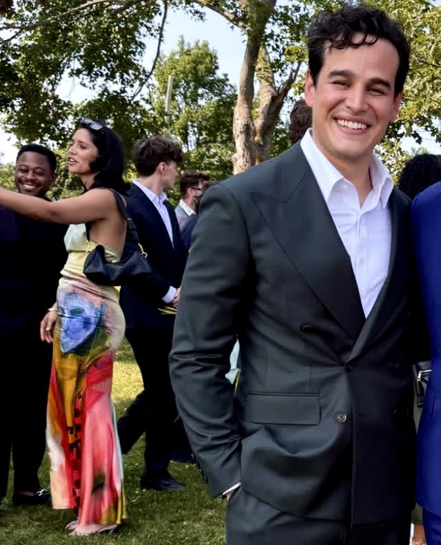 stelllakidd's tweet image. miranda and daniel at alberto &amp;amp; tessa&apos;s wedding 🫶🏼