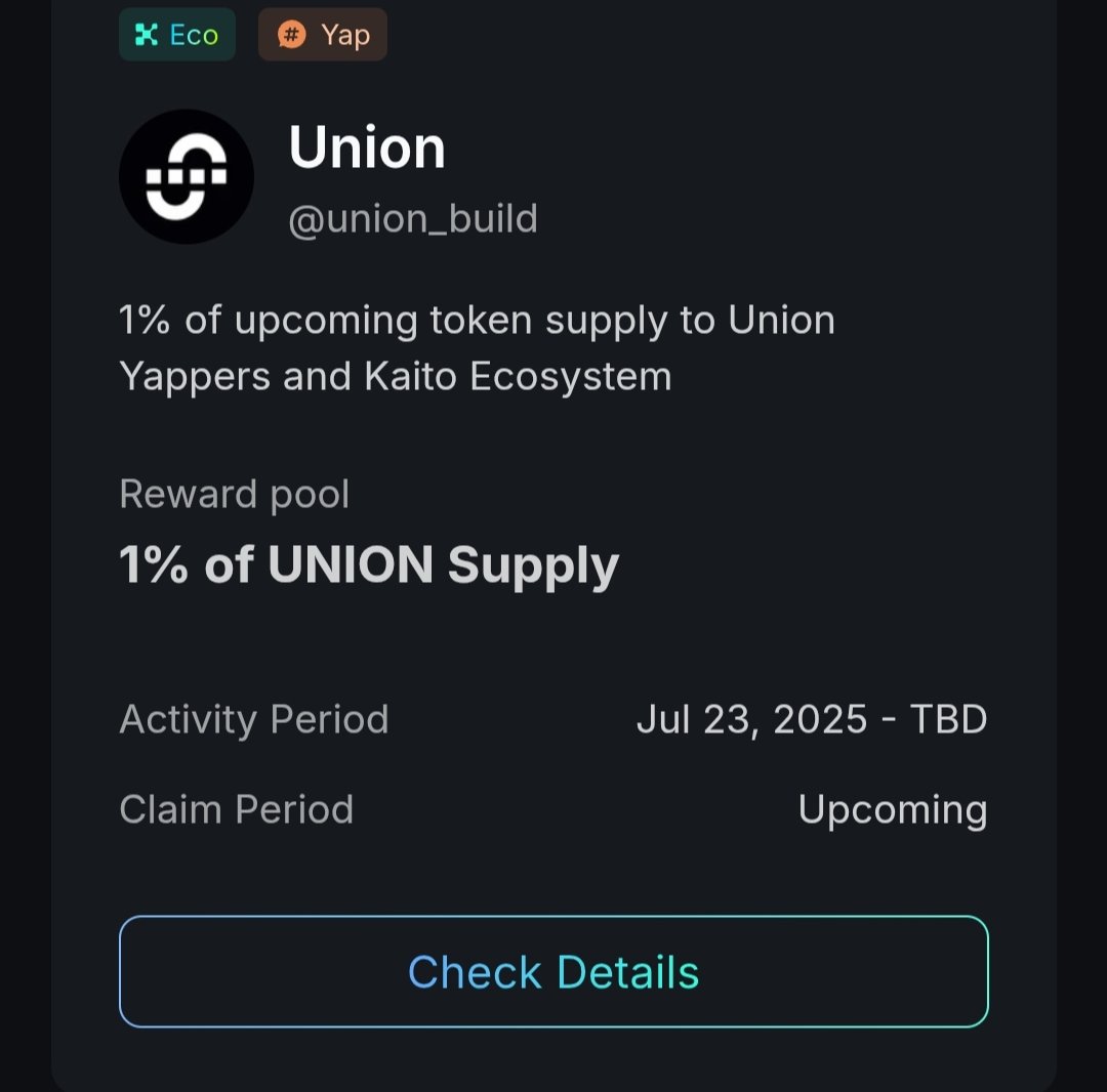 Perp_338's tweet image. Hope you guys haven’t all gone to watch BBN 2025 yet
Remember, @union_build has set aside 1% of their total token supply for mad yappers.
If the total supply of $U is 1 billion, 1% means 10 million tokens.
Now, if you earn just 0.1% mindshare, that’s 10,000 $U tokens.
And…