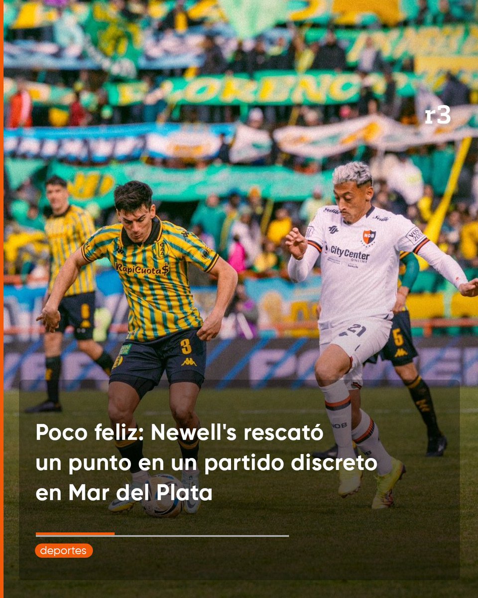 Rosariotres's tweet image. 🔴⚫ Igualó 0-0 ante Aldosivi en el estadio mundialista, donde el viento fue protagonista, pero ninguno lo aprovechó. En la Lepra debutaron el arquero Espínola y el delantero Orozco. Los de Fabbiani suman un triunfo, una derrota y un empate
rosario3.com
#rosario3