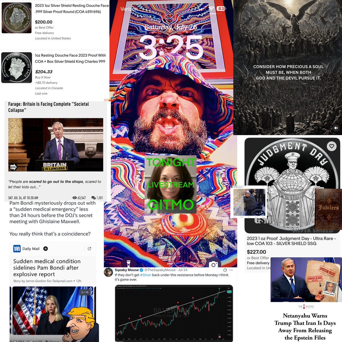 SilverShield76's tweet image. What can happen overnight tonight that can advance my mission?
I think bring Ghislaine Maxwell to GITMO Is a Start
Show the Marines are capable of all things
make them the ultimate good guys that get to the bottom of a Satanic Vatican Crime Cabal overnight tonight
In my dreams…