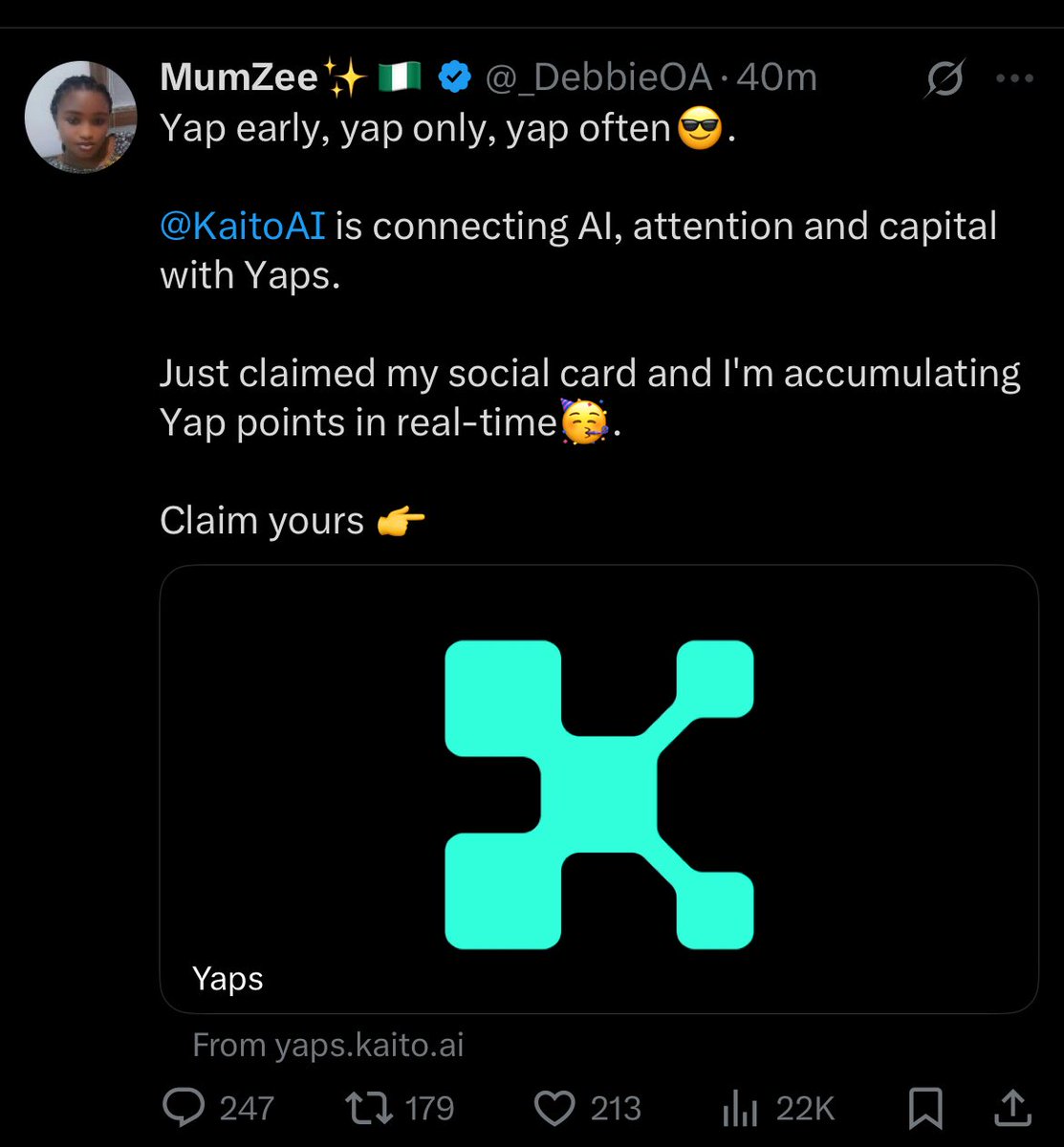 ednut99's tweet image. Union should just announce the TGE date already and let’s wrap this up.
Also, who’s out here educating all these people about @KaitoAI? Some big accounts clearly have the edge.
I just hope my bags stay safe, because the way people are farming social cards and stacking $YAP is…