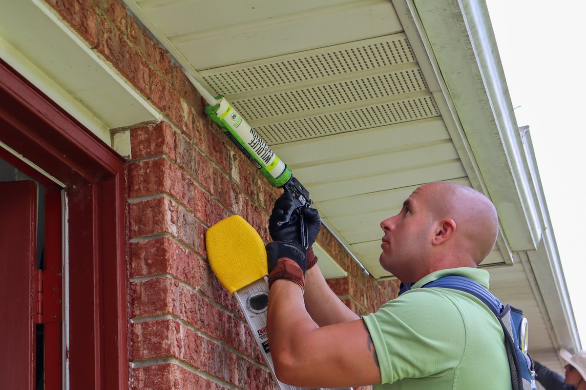Sealing the deal! 🦇 Our team is hard at work bat-proofing this home. Humane exclusion ensures bats stay safe in nature—while your attic stays yours. 💚   #bat #infestation #colony #homeprotection #urbanwildlife #humane #skedaddle