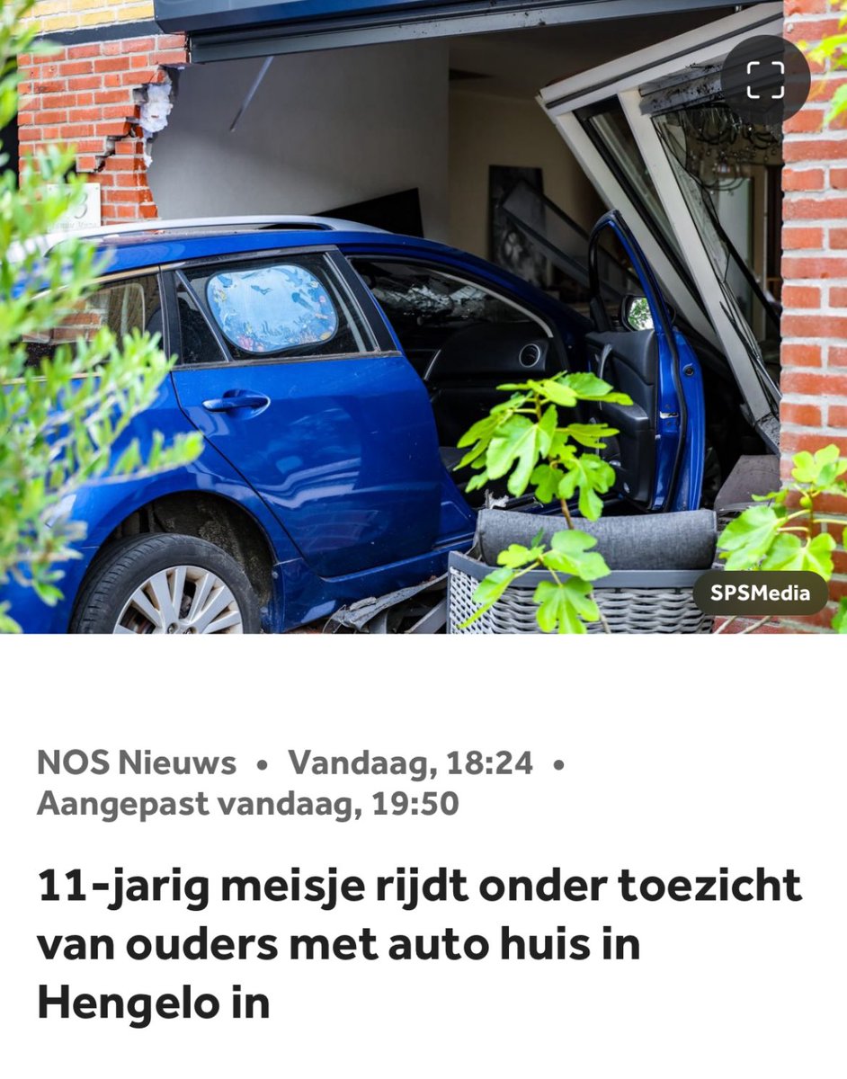 Een gevalletje “zet de auto even binnen”!
