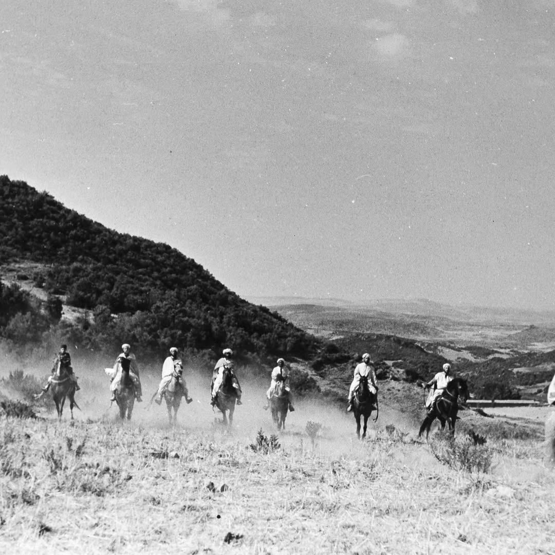 MoorishMovement's tweet image. Cavaliers zayanes du Moyen Atlas marocain, 1940.