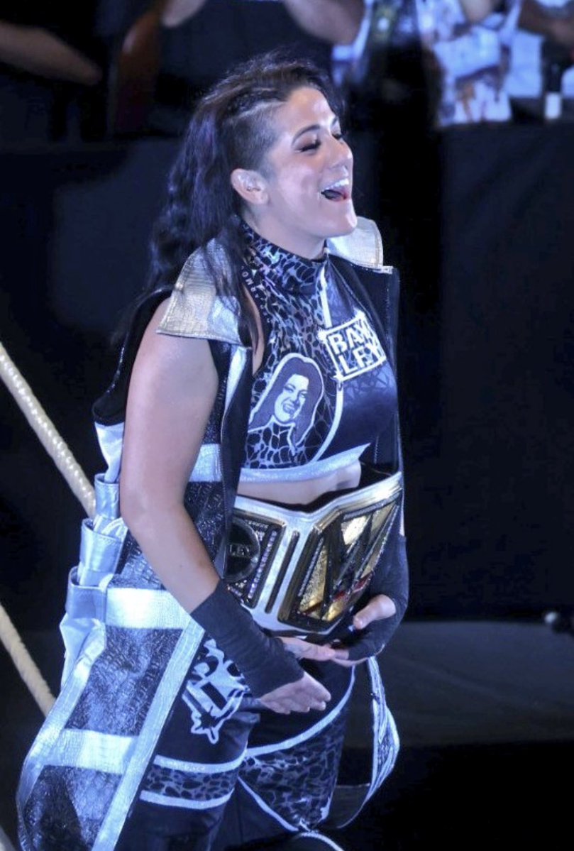 Bayleyscupcakes's tweet image. Bayley one year ago today in Tokyo!! 🤍🖤