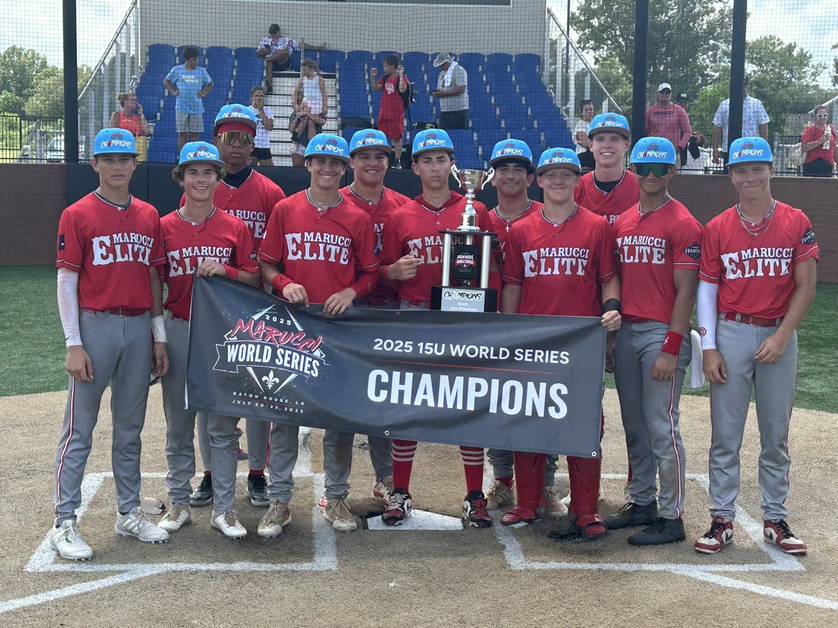 MarucciSports's tweet image. Your 2025 Marucci World Series Champions! 🏆

14U Marucci Elite Texas Venable
15U Marucci Elite Texas McDaniel
16U Marucci Elite Texas Rodriguez
17U Knights Knation National