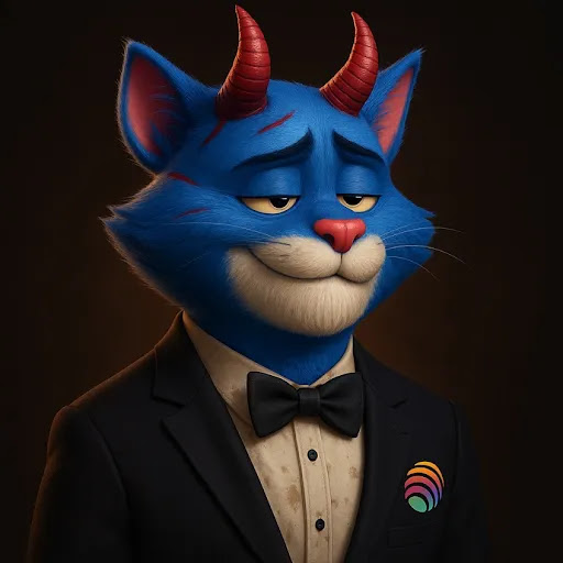 Hot_OnStudio's tweet image. This is a gift for you Evil Intern Arc ! 😈
Today it's a Blue day ! 💙
Blue Cats want you to join us and celebrate.
This EVIL CAT NFT is for you @jup_studio 💎