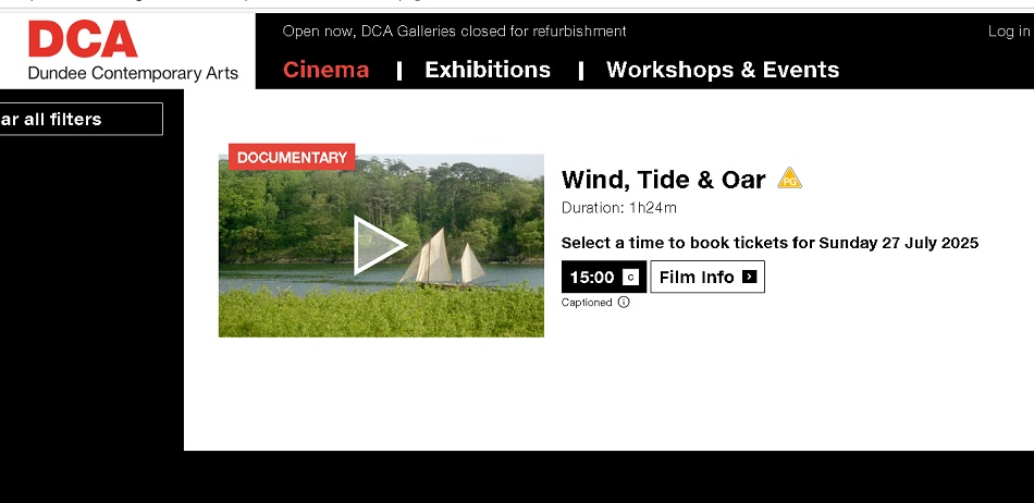 UnicornUnbound's tweet image. A Sunday afternoon visit to the local fleapit to see 'Wind, Tide & Oar'... a 2024 documentary about engineless sailing, which was filmed on a clockwork camera made in the 1960s... think it'll likely be 16mm film, rather than 8mm.
#HuwWahl #retro #CineFilm #clockwork #cinema