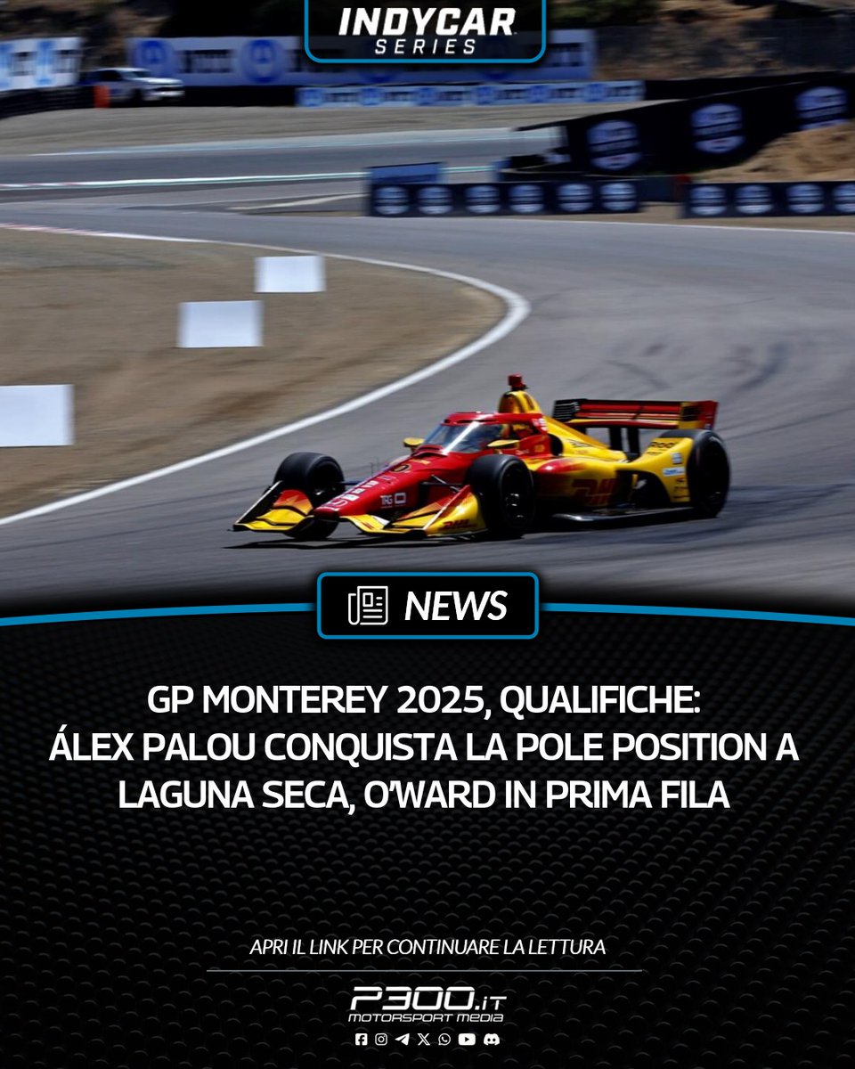 P300it's tweet photo. #IndyCar | GP Monterey 2025, Qualifiche: Álex Palou conquista la pole position a Laguna Seca, O’Ward in prima fila

🔗 https://t.co/QCv3EHW5ay

✍️ di: Alyoska Costantino

#JavaHouseGP #IndyCar2025 #P300 #P300it #LagunaSeca #GPMonterey #AlexPalou #Palou #CGRTeam #Ganassi https://t.co/ZU6lGOBh6X