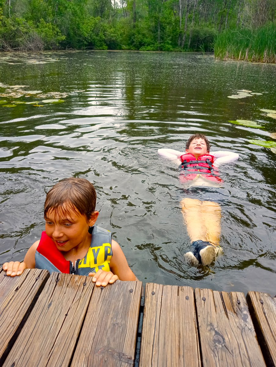 It’s that Summer Camp feeling… ah! Camp is still going strong here at Riveredge. It’s clear to us that kids getting back to nature are happy kids. 🙂