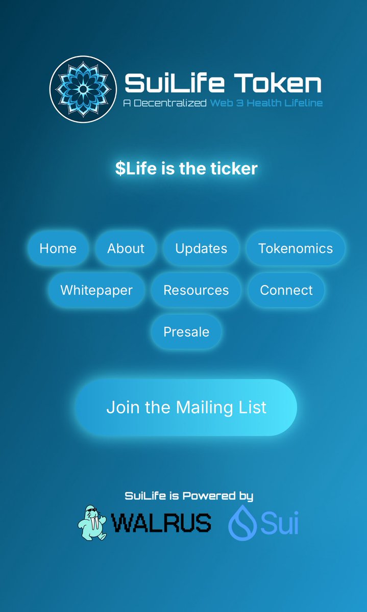 Pandaofcrypto's tweet image. 🌍 What if your wellness was on-chain?
Introducing @SuiLifeToken a rising Web3 project blending blockchain tech with real-world health and mental wellness.
This isn't just another token
It’s a lifeline
A movement
A mindset
🧬 What is SuiLifeToken?
