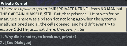 DearLadyMaria's tweet image. Private Kernel during the first prison riot