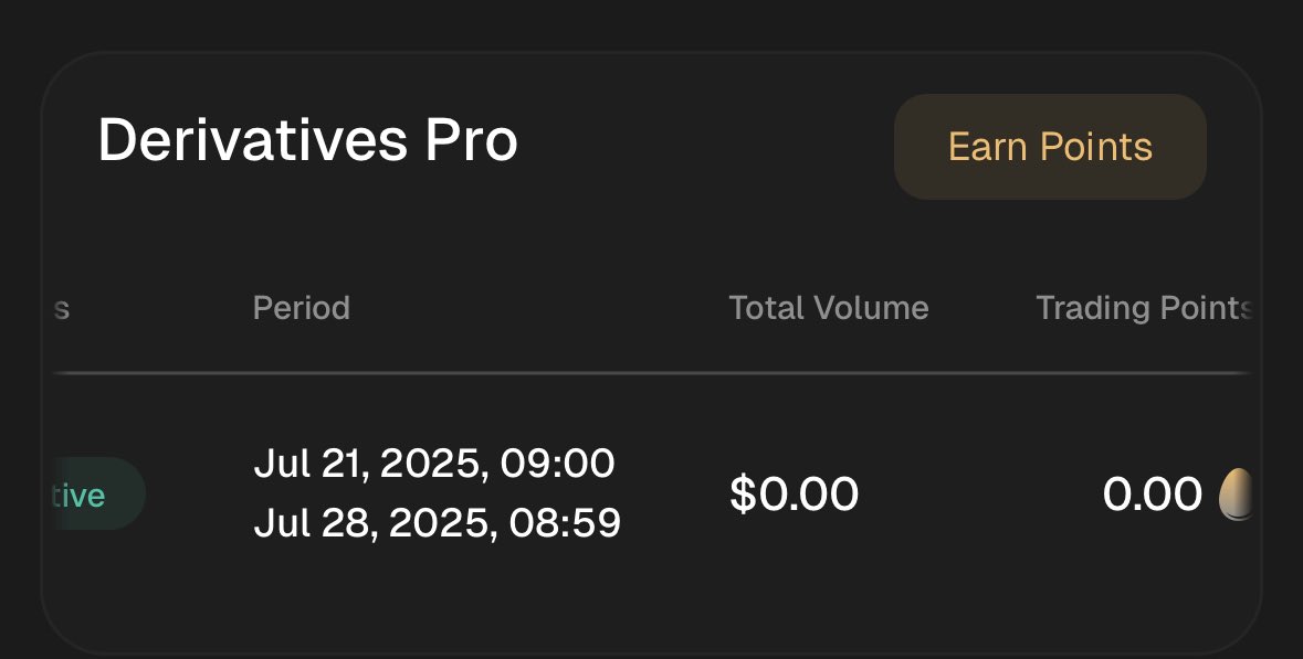 I’ve been actively trading on Ostium (<a href="/OstiumLabs/">Ostium</a>) through vooi Pro (<a href="/vooi_io/">vooi</a>) on a daily basis — but it seems like no points are being accrued for these trades. 🤔

Is Ostium excluded from the current points program, or are there specific criteria I might be missing?

Would