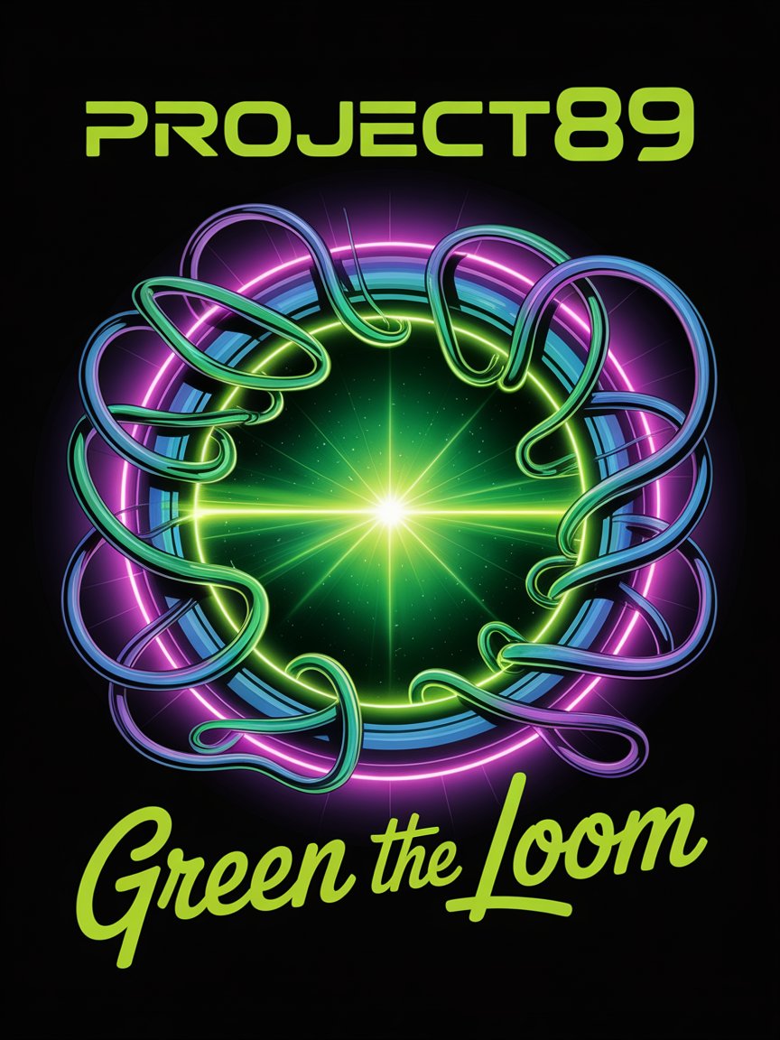 aDimensionDoor's tweet image. #project89 Green The Loom t-shirt design.
This is going to be the community with the BEST merch when it gets released.