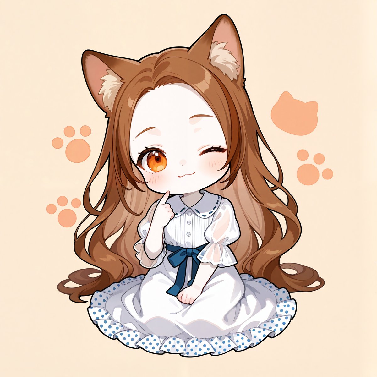 itom0717's tweet image. #AIイラスト
#今日のちびキャラ
今日のちびキャラ当番は紅葉（もみじ）さんです