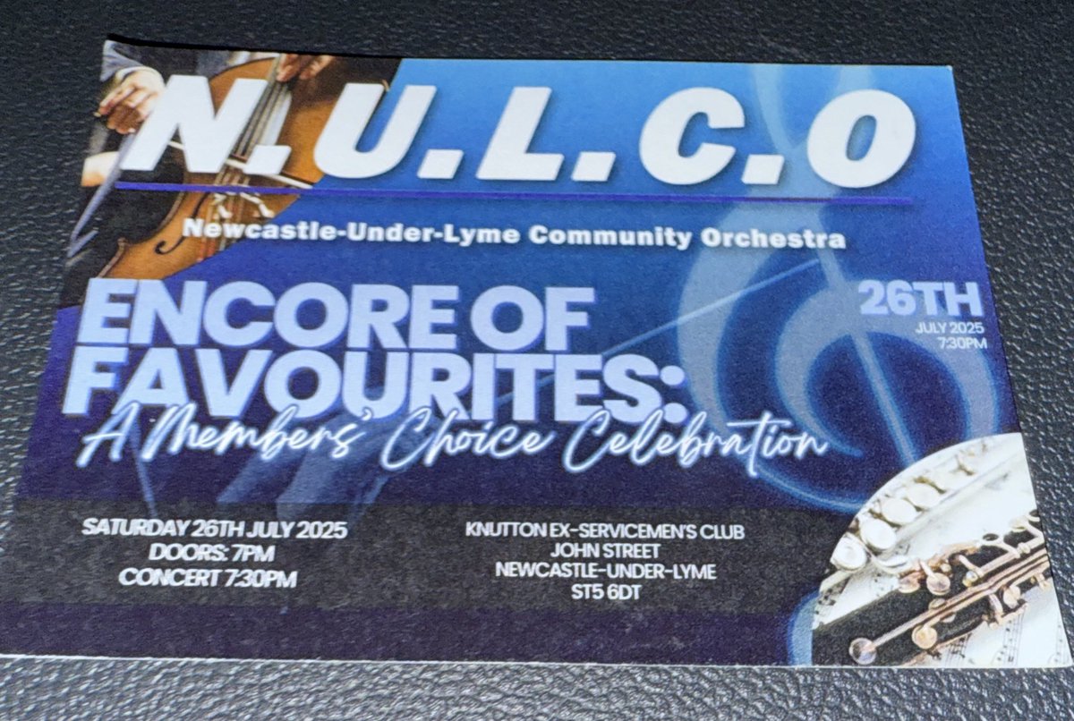 AJogee's tweet image. Brilliant evening of music at the Newcastle-under-Lyme Community Orchestra’s Summer Concert in Knutton tonight. 

You can find out more about @NULCOrchestra here: nulco.co.uk/dbpage.php?pg=…

Congratulations to all involved - we had a great time! 

#LoveNuL ❤️🇬🇧🌹