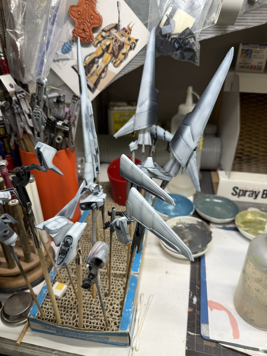 MAXWATANABE's tweet image. おはようございます♫♬今日はワンフェス‼️今回出展はしてないのでお客として行こうと思います🎶その前にPLAMAXブラスティMAX塗り2周目‼️と、その前に5㎞ラン💦#ロンさん