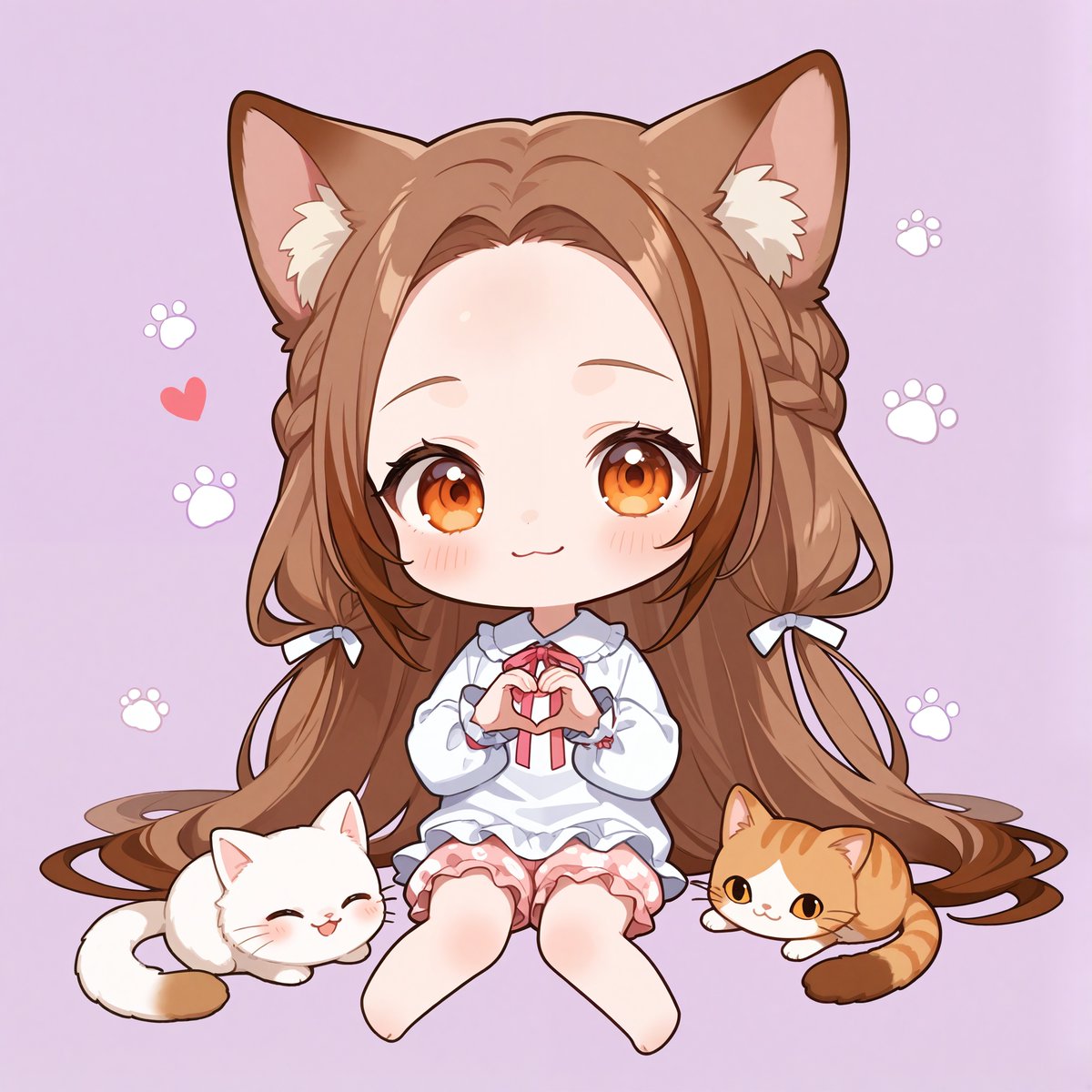 itom0717's tweet image. #AIイラスト
#今日のちびキャラ
今日のちびキャラ当番は紅葉（もみじ）さんです