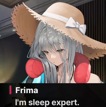 KOGG__'s tweet image. Frima really is our sleeping beauty.