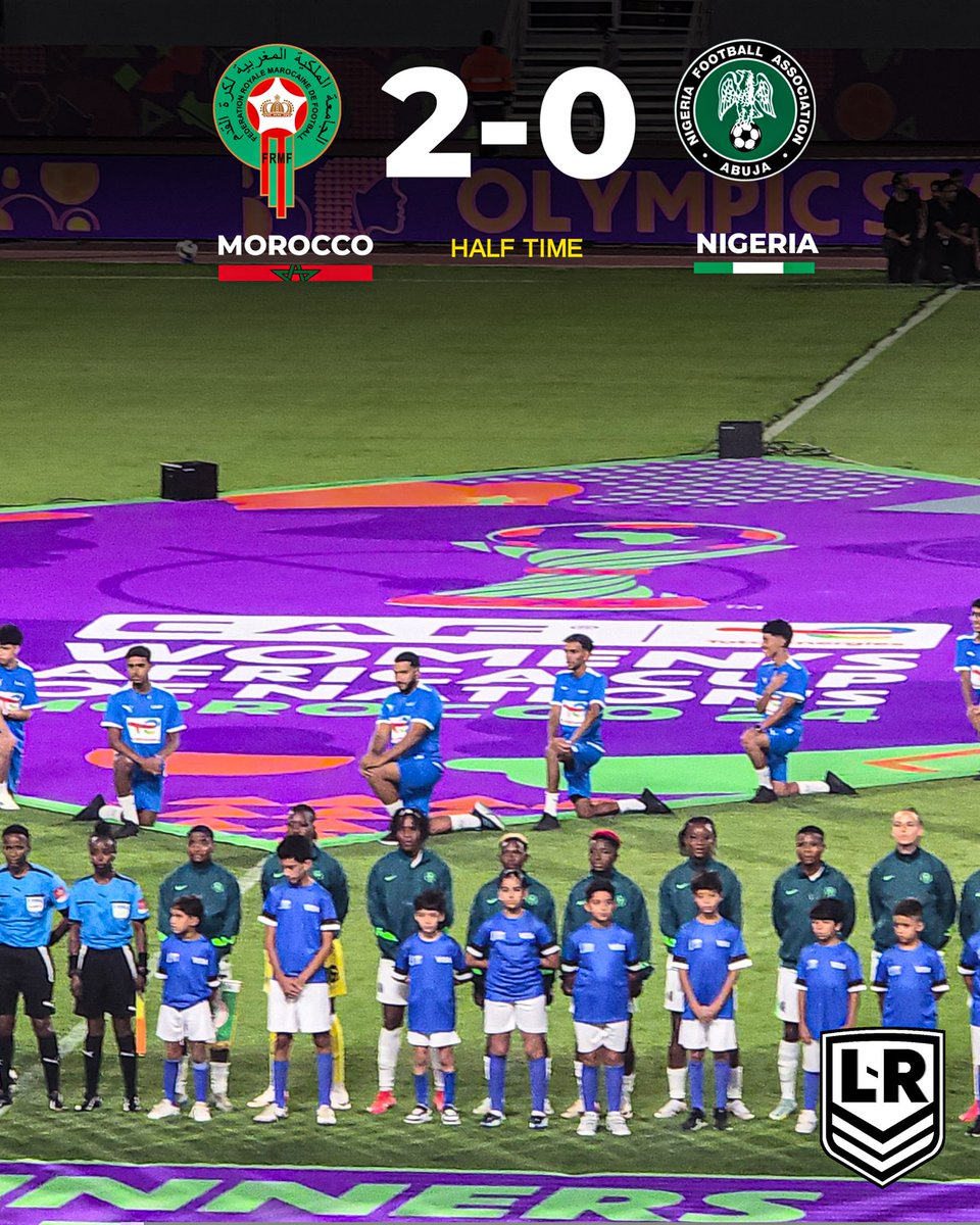 LeaguesReporter's tweet image. HT: Morocco 2-0 Nigeria
What are your thoughts 🤔?
#WAFCON2024 #MONNGA