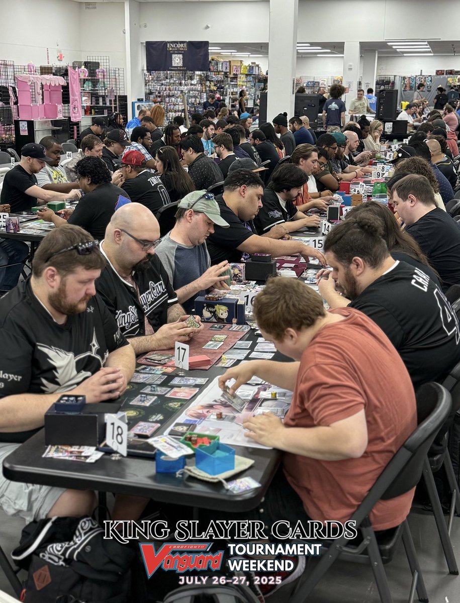 CCS_Atlanta's tweet image. DAY 1 was pure VANGUARD energy — 82 players brought the grassroots grind!
Major props to Crow’s Nest @crowtrickster and @slayercards for uniting the Vanguard fam!
💰 The pot’s heating up, and congratulations to our top 16. Who will claim the $6,000 glory tomorrow?
See you on…