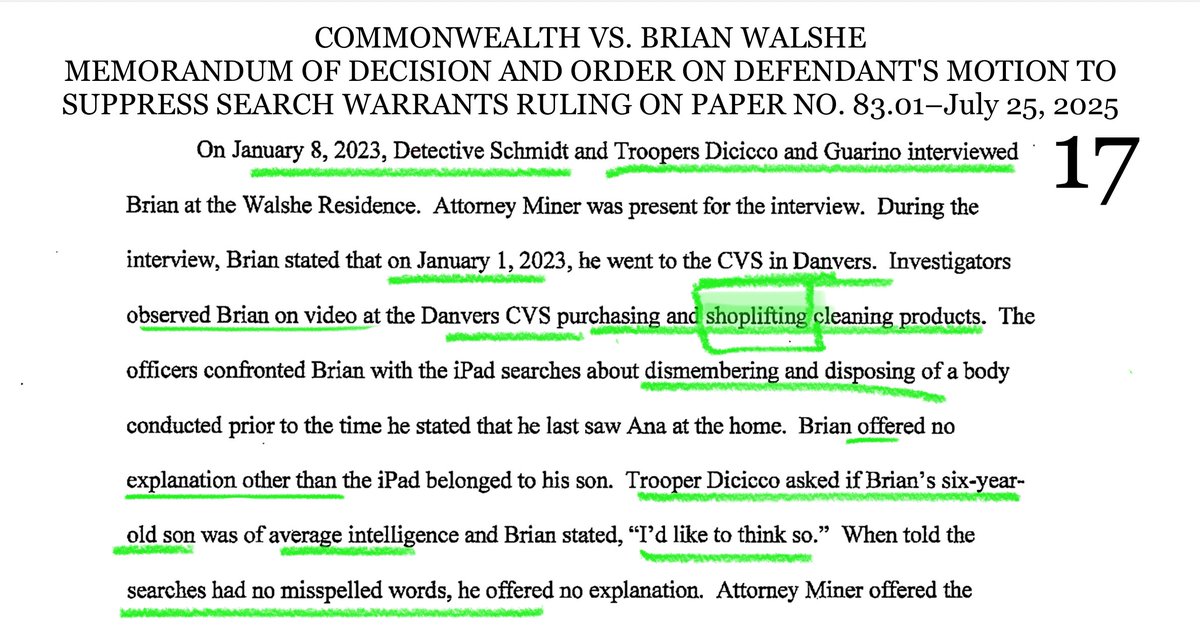 theCatTastrophy's tweet image. Not only were there no typos in #BrianWalshe’s Google searches, but he was shoplifting cleaning supplies?