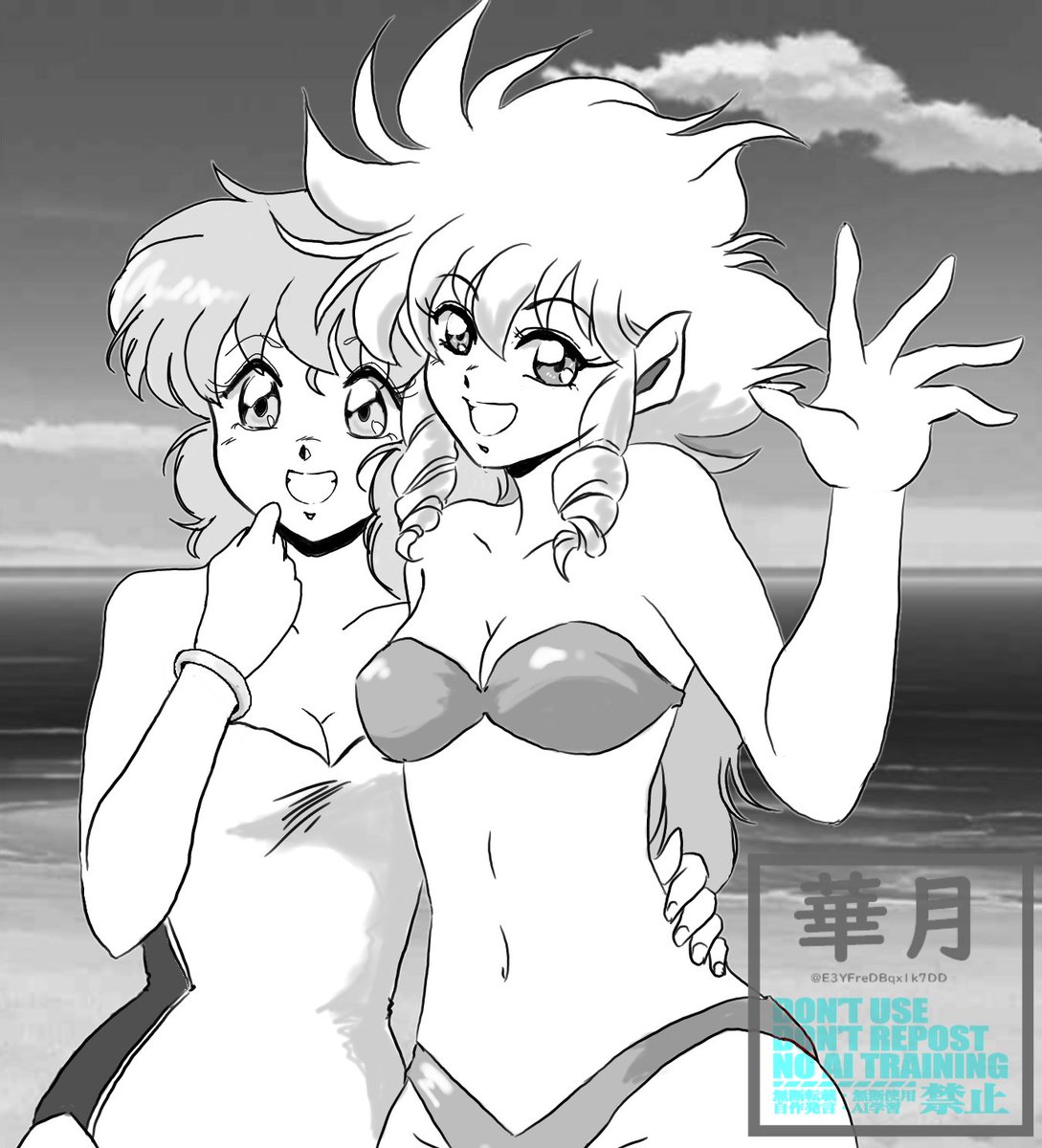 #水着からしか得られない栄養があるので見た人も貼る
渚と海とお姉様 
