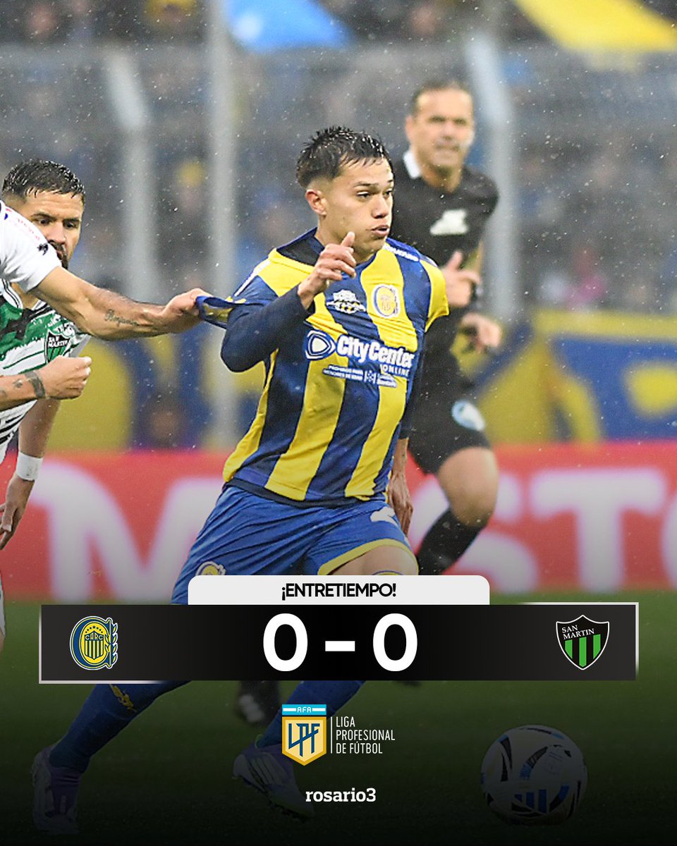 Rosariotres's tweet image. ⚽¡FINALIZÓ EL PRIMER TIEMPO!
➡️ Bajo la lluvia, Central está apagado y empata ante San Martín de San Juan en el Gigante.
rosario3.com
#rosario3