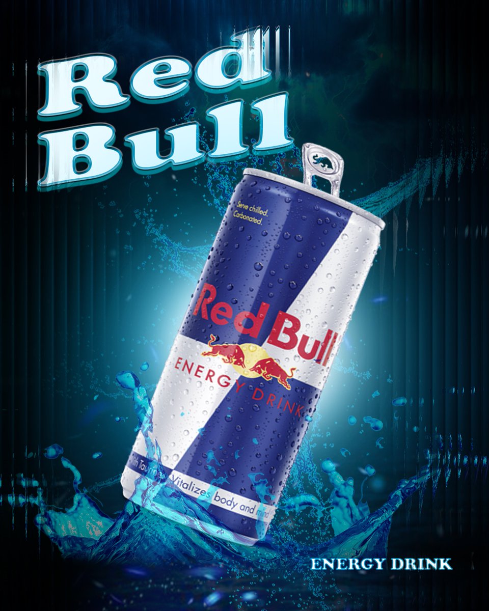 Compixal's tweet image. My latest graphic design manipulation: a cool ad for Red Bull! Capturing that vitalizing energy. What keeps you going? 📷 #graphicdesign #redbullracing #energydrink #digitalart  #designportfolio #vixourov #sourov #vixourov #graphicdesign