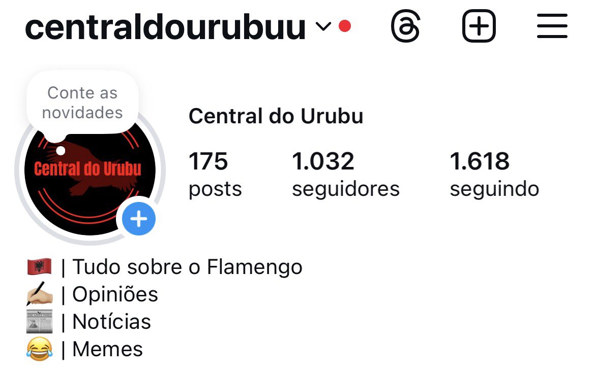 diasbernardol's tweet image. ➡️ Fala galera! Criei uma conta no Instagram para falar sobre o Flamengo. Quem puder seguir, vai ajudar MUITO!
🔗 Link para a conta: instagram.com/centraldourubu…