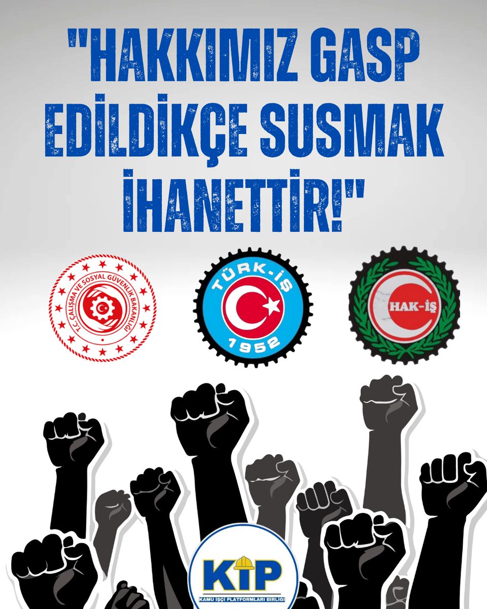 4DKip's tweet image. İşçiSendikaları Nerede ⁉️